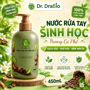 NƯỚC RỬA TAY SINH HỌC HƯƠNG CÀ PHÊ 450ML